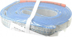 Lift-All - 14' Long x 1" Wide, 1,600 Lb Vertical Capacity, 1 Ply, Polyester Web Sling - 1,250 Lb Choker Capacity, Silver (Color) - USA Tool & Supply