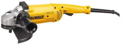 DeWALT - 7 & 9" Wheel Diam, 6,000 RPM, Corded Angle & Disc Grinder - 5/8-11 Spindle, 15 Amps - USA Tool & Supply