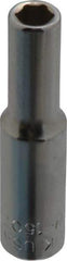 Blackhawk by Proto - 7/32", 1/4" Drive, Deep Hand Socket - 6 Points, 2" OAL, Chrome Finish - USA Tool & Supply