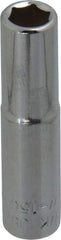 Blackhawk by Proto - 9/32", 1/4" Drive, Deep Hand Socket - 6 Points, 2" OAL, Chrome Finish - USA Tool & Supply