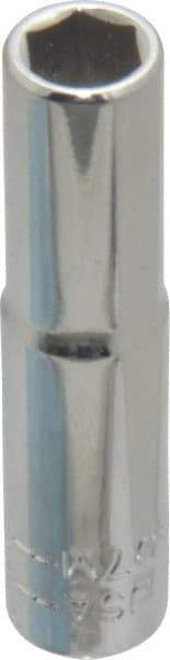 Blackhawk by Proto - 1/4" Drive, Deep Hand Socket - 6 Points, 1-15/16" OAL, Chrome Finish - USA Tool & Supply