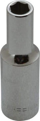 Blackhawk by Proto - 3/8" Drive, Deep Hand Socket - 6 Points, 2-7/64" OAL, Chrome Finish - USA Tool & Supply