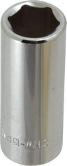 Blackhawk by Proto - 3/8" Drive, Deep Hand Socket - 6 Points, 1-13/16" OAL, Chrome Finish - USA Tool & Supply