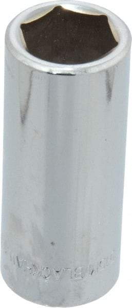 Blackhawk by Proto - 3/8" Drive, Deep Hand Socket - 6 Points, 2-7/64" OAL, Chrome Finish - USA Tool & Supply