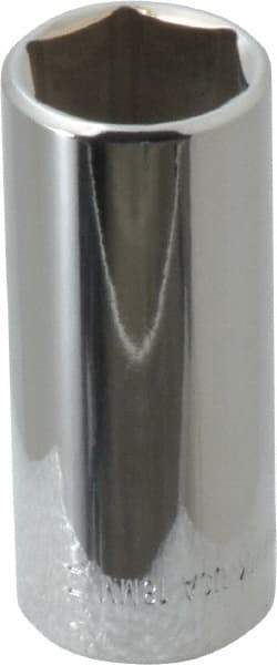 Blackhawk by Proto - 3/8" Drive, Deep Hand Socket - 6 Points, 2-13/64" OAL, Chrome Finish - USA Tool & Supply