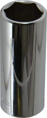 Blackhawk by Proto - 5/8", 3/8" Drive, Deep Hand Socket - 6 Points, 2-3/32" OAL, Chrome Finish - USA Tool & Supply