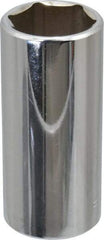 Blackhawk by Proto - 3/4", 3/8" Drive, Deep Hand Socket - 6 Points, 2-13/64" OAL, Chrome Finish - USA Tool & Supply