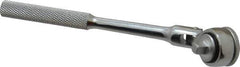 Blackhawk by Proto - 1/4" Drive Round Head Quick-Release Ratchet - Chrome Finish, 6-1/2" OAL, 43 Gear Teeth, Standard Knurled Handle, Flex Head - USA Tool & Supply