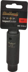 Blackhawk by Proto - 1/2" Drive 1/2" Deep Impact Socket - 6 Points, 3-5/16" OAL - USA Tool & Supply