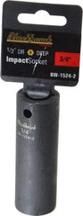 Blackhawk by Proto - 1/2" Drive 3/4" Deep Impact Socket - 6 Points, 3-5/16" OAL - USA Tool & Supply