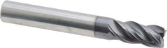 SGS - 10mm, 22mm LOC, 10mm Shank Diam, 72mm OAL, 4 Flute, Solid Carbide Square End Mill - Single End, AlTiN Finish, Spiral Flute, Variable° Helix, Right Hand Cut, Right Hand Flute, Series Z1M - USA Tool & Supply