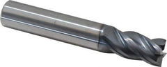 SGS - 14mm, 26mm LOC, 14mm Shank Diam, 83mm OAL, 4 Flute, Solid Carbide Square End Mill - Single End, AlTiN Finish, Spiral Flute, Variable° Helix, Right Hand Cut, Right Hand Flute, Series Z1M - USA Tool & Supply