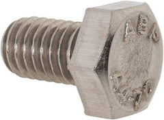Value Collection - M6x1.00mm Metric Coarse, 10mm Length Under Head Hex Head Cap Screw - Fully Threaded, Grade 316 Stainless Steel, Uncoated, 10mm Hex - USA Tool & Supply