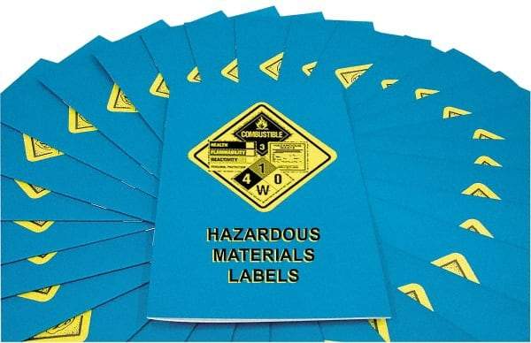 Marcom - Hazardous Materials Labels Training Booklet - English and Spanish, Safety Meeting Series - USA Tool & Supply