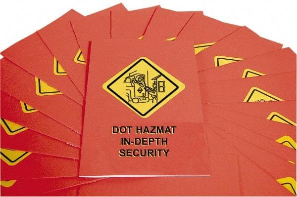 Marcom - DOT In-Depth HazMat Security Training Training Booklet - English, Regulatory Compliance Series - USA Tool & Supply