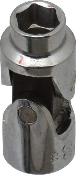 Blackhawk by Proto - 3/8", 3/8" Drive, Standard Hand Socket - 6 Points, 1-45/64" OAL, Alloy Steel, Chrome Finish - USA Tool & Supply