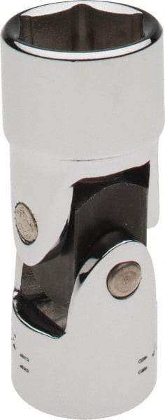 Blackhawk by Proto - 3/8" Drive, Standard Hand Socket - 6 Points, 2" OAL, Alloy Steel, Chrome Finish - USA Tool & Supply