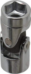 Blackhawk by Proto - 1/2", 3/8" Drive, Standard Hand Socket - 6 Points, 1-51/64" OAL, Alloy Steel, Chrome Finish - USA Tool & Supply