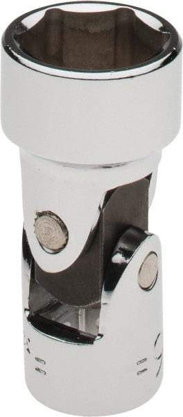 Blackhawk by Proto - 11/16", 3/8" Drive, Standard Hand Socket - 6 Points, 1-29/32" OAL, Alloy Steel, Chrome Finish - USA Tool & Supply