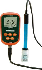 Extech - -2 to 19.99 pH, pH/mV/Temp Meter - 212°F - USA Tool & Supply