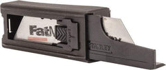 Stanley - 10 Piece High Carbon Steel Utility Knife Blade - 2-7/16" OAL, 0.024" Blade Thickness - USA Tool & Supply