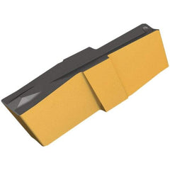 Iscar - 423010GIP Grade IC808, 4.23mm Cutting Width Carbide Grooving Insert - 13mm Max Depth of Cut, Neutral, 0.1mm Corner Radius, TiAlN Finish - USA Tool & Supply
