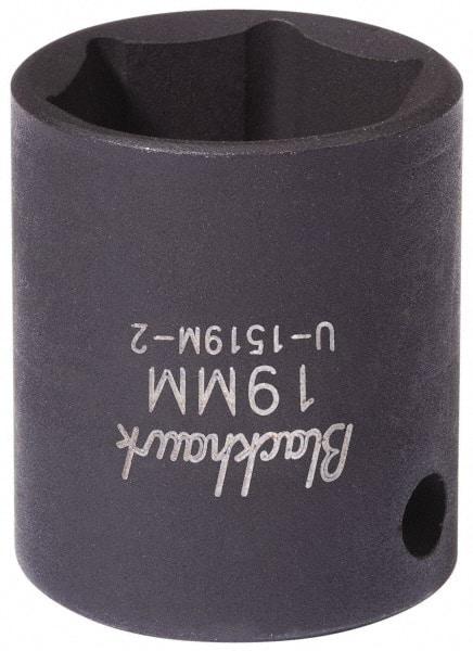 Blackhawk by Proto - 1/2" Drive 26mm Standard Impact Socket - 6 Points, 3-7/8" OAL - USA Tool & Supply