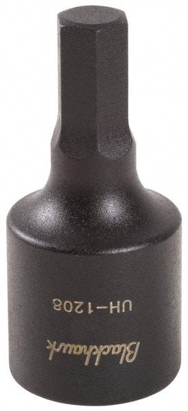 Blackhawk by Proto - 1/2" Drive, 5/16" Impact Hex Bit Socket - 4-5/8" OAL - USA Tool & Supply