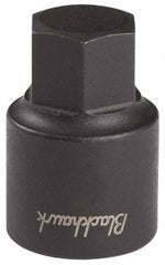 Blackhawk by Proto - 3/8" Drive, 1/2" Impact Hex Bit Socket - 3-1/2" OAL - USA Tool & Supply