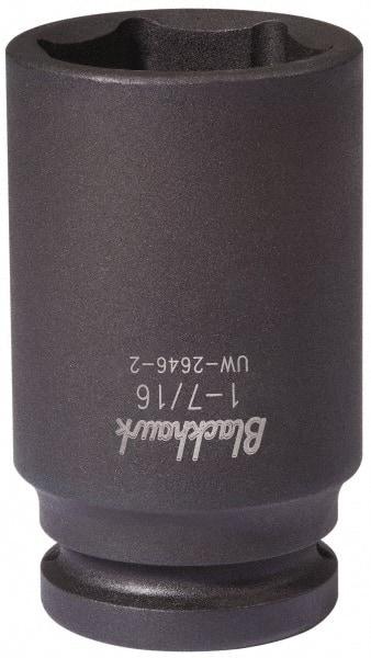 Blackhawk by Proto - 3/4" Drive 1-5/8" Deep Impact Socket - 6 Points, 3-3/8" OAL - USA Tool & Supply