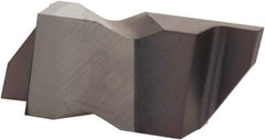 Kennametal - 3062NG Grade KCU25, 1/16" Cutting Width Carbide Grooving Insert - 0.0941" Max Depth of Cut, Right Hand, 0.0075" Corner Radius, AlTiN Finish - USA Tool & Supply