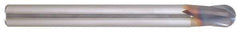 Niagara Cutter - 10mm Diam, 10mm LOC, 2 Flute Solid Carbide Ball End Mill - AlTiN Finish, Single End, 82mm OAL, 10mm Shank Diam, Spiral Flute - USA Tool & Supply