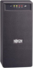 Tripp-Lite - 15 Amp, 500 VA, Tower Mount Line Interactive Backup Uninterruptible Power Supply - Backup 5.4 min with Full Load & 11 min with Half Load, 120 VAC Input & Output, 300 Watt Output, 1 Phases, 6 Outlets - USA Tool & Supply