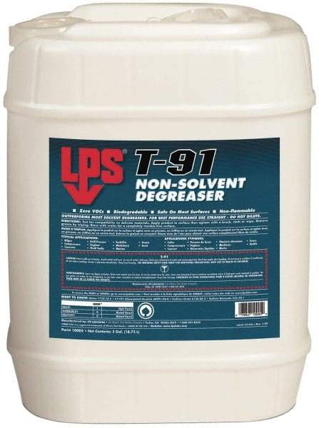 LPS - 55 Gal Drum Cleaner/Degreaser - Liquid, Unscented - USA Tool & Supply
