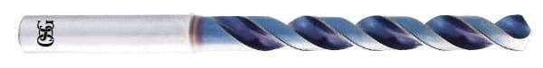 OSG - 8.5mm 120° Vanadium High Speed Steel Jobber Drill - WD1 Finish, Right Hand Cut, Spiral Flute, Straight Shank, 125mm OAL, Faceted Point - USA Tool & Supply