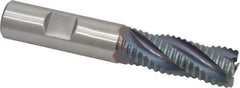 Hertel - 5/8" Diam, Coarse Pitch, 1-5/8" LOC, 4 Flute Cobalt Roughing Square End Mill - TiCN Finish, 3-3/4" OAL, 5/8" Shank Diam, Single End, 30° Helix - USA Tool & Supply