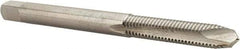Hertel - #6-32 UNC, H3, 2 Flutes, Plug Chamfer, Bright Finish, High Speed Steel Spiral Point STI Tap - 2-3/8" OAL - Exact Industrial Supply