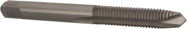 Hertel - M6.3x1.00 Metric Coarse, 2 Flute, High Speed Steel Spiral Point Tap - Plug Chamfer, Right Hand Thread, 2-1/2" OAL - Exact Industrial Supply