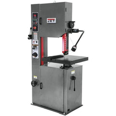 Jet - 14 Inch Throat Capacity, Variable Speed Pulley Vertical Bandsaw - 82 to 330 SFPM, 1 HP, Single Phase - USA Tool & Supply