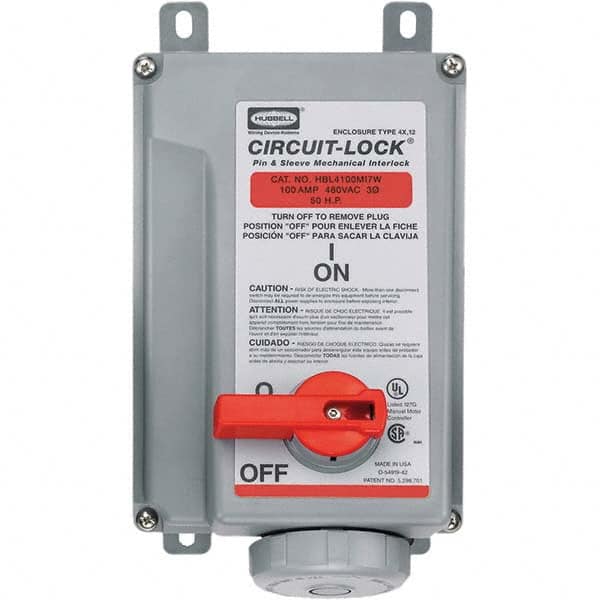 Hubbell Wiring Device-Kellems - Pin & Sleeve Receptacles Receptacle/Part Type: Interlock Pin Configuration: 4 - USA Tool & Supply