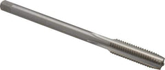 Hertel - 1/2-13 UNC, 4 Flute Plug Hand Pulley Tap - High Speed Steel, Bright Finish, H3 Thread Limit, 6" OAL, 0.507" Shank Diam - Exact Industrial Supply
