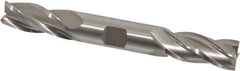 Hertel - 5/8", 1-3/8" LOC, 5/8" Shank Diam, 5" OAL, 4 Flute, Cobalt Square End Mill - Double End, Uncoated, Spiral Flute, 30° Helix, Centercutting, Right Hand Cut, Right Hand Flute - USA Tool & Supply