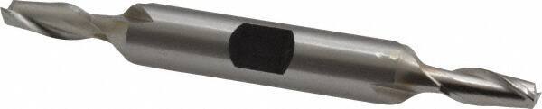 Hertel - 7/32", 1/2" LOC, 3/8" Shank Diam, 3-1/8" OAL, 2 Flute, Cobalt Square End Mill - Double End, Uncoated, Spiral Flute, 30° Helix, Centercutting, Right Hand Cut, Right Hand Flute - USA Tool & Supply
