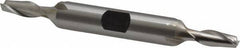 Hertel - 7/32", 1/2" LOC, 3/8" Shank Diam, 3-1/8" OAL, 2 Flute, Cobalt Square End Mill - Double End, Uncoated, Spiral Flute, 30° Helix, Centercutting, Right Hand Cut, Right Hand Flute - USA Tool & Supply