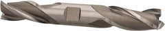Hertel - 3/4", 1-5/8" LOC, 3/4" Shank Diam, 5-5/8" OAL, 3 Flute, High Speed Steel Square End Mill - Double End, Uncoated, Spiral Flute, 30° Helix, Centercutting, Right Hand Cut, Right Hand Flute - USA Tool & Supply