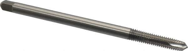 Hertel - 3/8-16 UNC 3 Flute H3 Bright Finish High Speed Steel Spiral Point Extension Tap - Plug Chamfer, 6" OAL, 3B Class of Fit - USA Tool & Supply