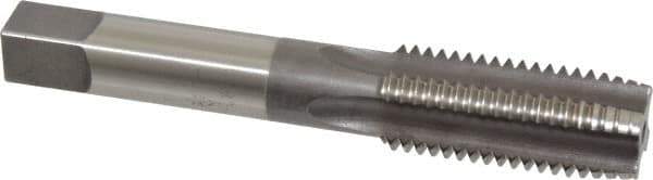 Hertel - 1-8 UNC 4 Flute H3 Bright Finish High Speed Steel Hand Extension Tap - Plug Chamfer, 6" OAL - USA Tool & Supply