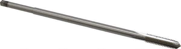 Hertel - 3/8-16 UNC 4 Flute H3 Bright Finish High Speed Steel Hand Extension Tap - Plug Chamfer, 8" OAL, 3B Class of Fit - Exact Industrial Supply