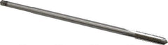 Hertel - 3/8-16 UNC 4 Flute H3 Bright Finish High Speed Steel Hand Extension Tap - Plug Chamfer, 8" OAL, 3B Class of Fit - Exact Industrial Supply