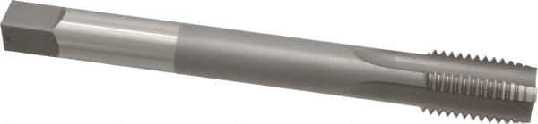 Hertel - 1-8 UNC 4 Flute H3 Bright Finish High Speed Steel Hand Extension Tap - Plug Chamfer, 8" OAL - USA Tool & Supply